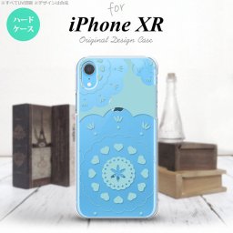 iPhoneXR iPhone XR スマホケース ハードケース レース クリア 緑 メンズ レディース nk-ipxr-1483