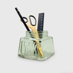 SUCK UK レトロな小物ペン入れ（ペン立て ガラス製）「Inkwell Desk Tidy」インクウェル デスク タイディ　イギリス　サックユーケー ◇