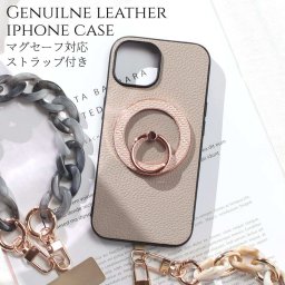 iphone17 ケース 本革 リング付き iphone17e iphoneAir iphone17Pro iphone17ProMAX MagSafe マグセーフ対応 レザー ショート ストラップ アイフォン 17 17e Air 17pro 17promax ストラップ付き 手首 magsafe対応 スマホリング スタンド 17プロ ヘビ柄 落下防止 送料無料