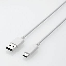 エレコム MPA-AC10NWH USB2.0ケーブル(認証品、A-C) 1.0m