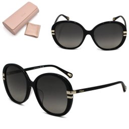 クロエ サングラス Chloe CH0207SK-001 サングラス アジアンフィット レディース ブラック グレーグラデーション