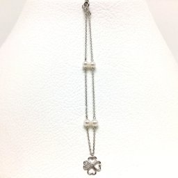 真珠 ブレスレット パール アコヤ真珠 4.0-4.5mm ホワイトピンク K14 ホワイトゴールド チェーン 69038 イソワパール