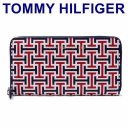 トミーヒルフィガー TOMMY HILFIGER 財布  メンズ 長財布 レディース モノグラム TH-69J3976-410 ブランド 人気