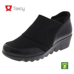 Texcy テクシー レディース カジュアルシューズ ウォーキングシューズ ウエッジソール 軽量 パンプス ローヒール レディス 3E相当 アシックス商事 actl18140