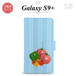 Galaxy S9+ SC-03K SCV39 手帳型 スマホケース ギャラクシー トマト【ギャラクシー S9プラス,Galaxy,S9+,SC-03K,SCV39,docomo,ドコモ,メール便 送料無料】