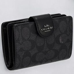 コーチ 二つ折り財布 レディース ブランド COACH シグネチャー CW786 QBMI5 1 ブラック
