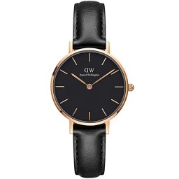 ２年保証 送料無料 新品 Daniel Wellington ダニエル ウェリントン DW 腕時計 24mm Petite Pressed Sheffiled ペティット プレスト シェフィールド DW00100444 DW00600444 レディース ステンレス レザー ローズゴールド ブラック カラー クォーツ 電池式
