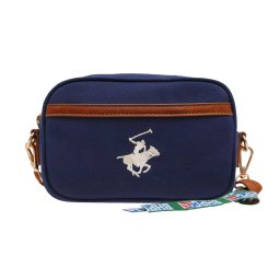 ビバリーヒルズ ポロ クラブ BEVERLY HILLS POLO CLUB バッグ ショルダーバッグ 斜めがけショルダーバッグ BH1009N 243908 NV/NV/WH キャンバスショルダーバッグ ネイビー+ホワイト
