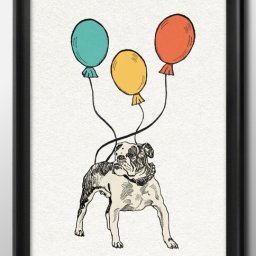 犬 イヌ DOG イラスト A3 サイズ ポスター アート おしゃれ 絵画 インテリア 北欧 イラスト マット紙 艶消し アートパネル 額 フレーム デザイン 壁掛け ギフト 新築祝い ディスプレイ 引越し祝い　新生活　空間デザイン 