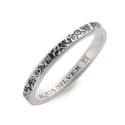 AQUA SILVER シルバー リング 指輪 婚約指輪 結婚指輪 エンゲージリング ダイヤモンド 【当店オリジナル】 彼氏 メンズ  誕生日プレゼント 記念日 ギフトラッピング アクアシルバー