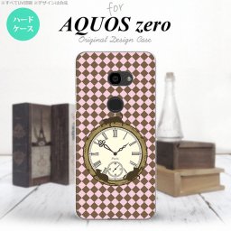 AQUOS zero アクオス ゼロ 801SH スマホケース カバー ハードケース チェック時計 ピンク nk-801sh-1221[スマホ,スマホケース,スマホカバー,ケース,カバー,ジャケット]