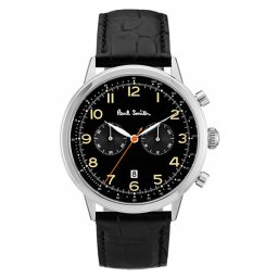 【9月下旬入荷】ポールスミス Paul Smith 腕時計 メンズ 革ベルト クロノグラフ Precision 42mm レザー クラシック ブランド 人気 ウォッチ ギフト プレゼント P10011