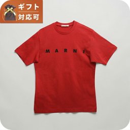 マルニ MARNI Tシャツ ロゴ コットン クルーネックT マルニキッズ MT135U-M002MV-M00RF-0M435-12Y レディース レッド Tシャツ
