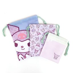 クロミ 3P巾着 クロミ クロミちゃん 巾着 グッズ サンリオ ピンク グッズ