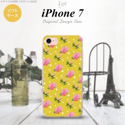 【iPhone7】【スマホケース/スマホカバー】【アイフォン７】iPhone7 スマホケース カバー アイフォン７ ソフトケース 花柄・バラ 黄(A) nk-iphone7-tp242【メール便送料無料】