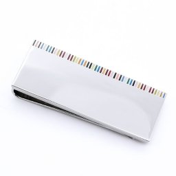 ポールスミス Paul Smith マネークリップ マルチストライプ シルバー MONE/ADEDGE 97 【スペシャルラッピング660円(別売り)】送別会 誕生日 お中元 結婚祝い 結婚式 高級 父の日 母の日 ホワイトデー