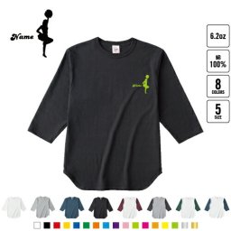 チアガール２  名入れベースボールTシャツ ラグラン 3/4スリーブ ２トーン スポーティー アメカジ レディース メンズ 男 女 かわいい     CHEER チアダンス 応援 チアリーディング