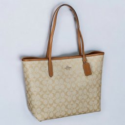 コーチ トートバッグ レディース ブランド COACH シグネチャー 5696 IMNLJ 1 ライトベージュ/ライトブラウン