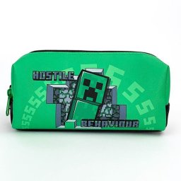 Minecraft マインクラフト ＢＯＸポーチ クリーパー＆エンダードラゴン ペンポーチ