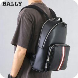 バリー リュック メンズ ブランド BALLY MYTHOS 6308460 ブラック レッド バッグ