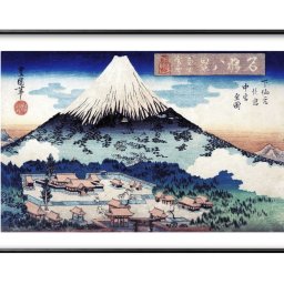 二代目歌川豊国 名勝八景 富士暮雪 A3 サイズ ポスター アート おしゃれ 絵画 インテリア 北欧 イラスト マット紙 艶消し アートパネル 額 フレーム デザイン 壁掛け ギフト 新築祝い ディスプレイ 引越し祝い　新生活　空間デザイン 