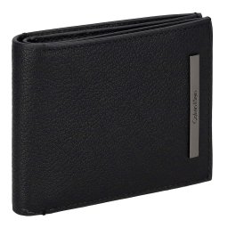 カルバンクライン Calvin Klein 財布 二つ折り財布 折りたたみ財布 小銭入れ付き K50K510889 BAX メンズ ブラック 本革 レザー