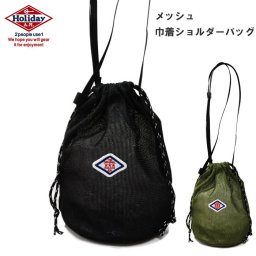 ショルダーバッグ レディース 小さめ 通販 斜めがけ 軽い 軽量 おしゃれ 巾着 かわいい メッシュ 巾着型バッグ アウトドア スポーツ 旅行 ショルダーバック 斜め掛け バック カジュアル バッグ ブラック カーキ