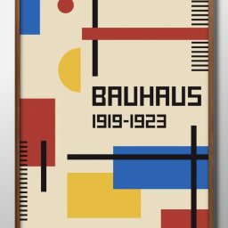 バウハウス BAUHAUS モダン A3 サイズ ポスター アート おしゃれ 絵画 インテリア 北欧 イラスト マット紙 艶消し アートパネル 額 フレーム デザイン 壁掛け ギフト 新築祝い ディスプレイ 引越し祝い　新生活　空間デザイン 