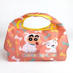 クレヨンしんちゃん しんちゃん ランチエコバッグ シロ&しんのすけ ランチ バッグ ピンク グッズ