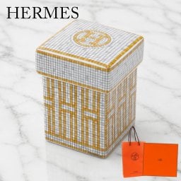 エルメス シュガーポット HERMES モザイク24 ゴールド PM 砂糖入れ キャニスター 食器 ブランド 高級 おしゃれ 人気 ギフト 結婚祝い 026061P