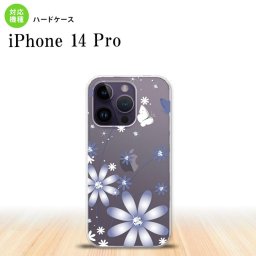 iPhone14 Pro iPhone14 Pro スマホケース 背面ケース ハードケース 花柄 ガーベラ 透明 紫 2022年 9月発売 nk-i14p-074