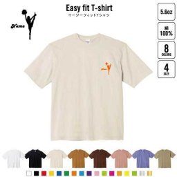 チアガール１  名入れイージーフィットTシャツ ビッグシルエット ワイドTシャツ ゆったりめ ラージ 韓国風 アメカジ トレンド レイヤード だぼだぼ   CHEER チアダンス 応援 チアリーディング B系 ストリート系