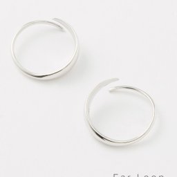 トムウッド TOM WOOD E38JZNA01S925 ピアス Ear Loop レディース アクセサリー イヤリング ループピアス 両耳販売 シルバー925 ペア ジュエリー ギフト プレゼント お祝い 記念 かわいい おしゃれ クリスマス シルバー M
