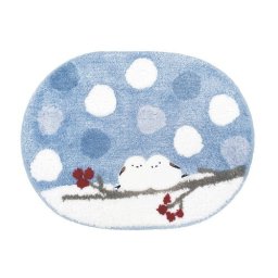 【送料無料・包装無料・のし無料】SDS 雪の妖精 シマエナガちゃん バスマット 51631 ギフト 敬老の日 入学祝い 卒業祝い 就職祝い 結婚祝い 誕生日 出産祝い 引越祝い 香典返し 新盆 初盆 御礼 お中元 内祝い 快気祝い ご挨拶 志 法事