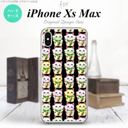 iPhoneXsMax iPhone XS Max スマホケース ハードケース 招き猫 黒 メンズ レディース nk-ixm-151