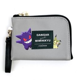 ポケモン デイリーパスケース コインケース 定期入れ ゲンガー ミミッキュ GY グレー