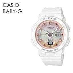かわいい 海水浴 プール ビーチ カシオ Baby-G ベビーG レディース 母の日 腕時計 手表 アナデジ ホワイト 白 ピンク 成人 卒業 入学