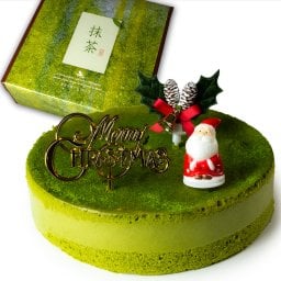 クリスマスケーキ 濃厚抹茶ベイクド チーズケーキ 5号 直径16cm 4人～6人分 約450g 