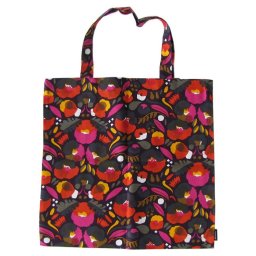 マリメッコ Marimekko バッグ トートバッグ ファブリックバッグ 花柄 ネイビー 68951 999 OF 北欧雑貨 北欧デザインネコポス 誕生日 結婚祝い 結婚式 彼女 娘 妻 女性 ギフト バレンタイン 高級 ホワイトデー 父の日 母の日