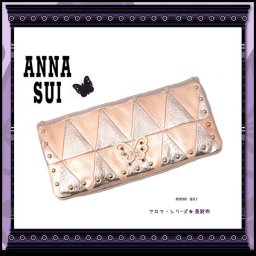 アナスイ ANNA SUI アロマ・シリーズ ANNASUI がま口 長財布 長サイフ 小銭入れあり レディース ピンク ブランド 人気 セール SALE 【※アウトレット品　※訳あり商品】