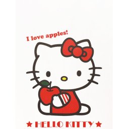 メール便送料無料　暖簾 のれん サンリオ「ハローキティ I love apples!」85x150cm 92167  日本製  間仕切り カーテン タペストリー 目隠し 玄関 階段 洗面所 キッチン 台所 部屋 仕切り 棚 パントリー