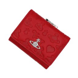 ヴィヴィアンウエストウッド Vivienne Westwood 三つ折り財布 折り畳み 51010018-41213-H202 JEAN SMALL FRAME WALLET 財布 3つ折り財布 レッド