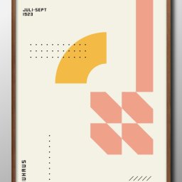 バウハウス BAUHAUS モダン A3 サイズ ポスター アート おしゃれ 絵画 インテリア 北欧 イラスト マット紙 艶消し アートパネル 額 フレーム デザイン 壁掛け ギフト 新築祝い ディスプレイ 引越し祝い　新生活　空間デザイン 