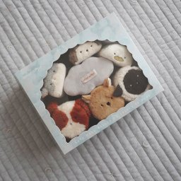 出産祝いに もちふわブロック ふわふわ ＋ 森の新しいおともだち 布 玩具 あまのっぽ　amanoppo