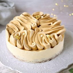 コーヒー好き・アイス好きにはコレ！名入れ アイスケーキ ダルゴナコーヒー 5号(直径15cm)3～5人用 誕生日プレゼント ギフト 内祝い 出産内祝い 結婚祝い 退職祝い お礼 母の日 父の日 敬老の日 東京土産 手土産 人気 おしゃれ