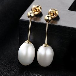 ピアス 両耳用 淡水パール シルバー925 ホワイト ピンク パープル イエローゴールド スタッド 中粒 一粒 ぶら下がり シンプル 上品 大人 おしゃれ pe0027