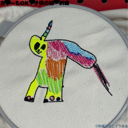 【刺繍トートバッグ】【刺繍サコッシュ】子供の絵を刺繍に再現　カラーも細かな部分もOK！　名入れOK【送料無料】【名入れ刺繍】【敬老の日】【名入れ】【父の日】【母の日】【じじばばへ】【記念品】【Xmas】 