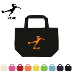 「女子サッカー1」お名前入りトートバッグSサイズ/部活、スポーツ、卒団記念品、名入れ、卒部、卒団、卒業、記念品、コットンバッグ、オフ会メンズ レディース キッズ 幼稚園 小学生 中学生 高校生 大学生 社会人 【ents】母の日ギフト ピクトグラム