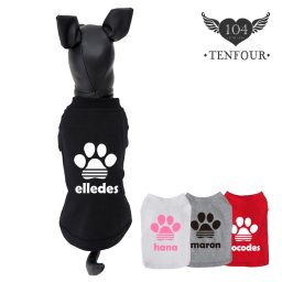 にくきゅーTシャツ S-XLサイズ ペット 犬服 犬の服 名入れ 名前入り 名入り 名前入り 半袖 春 夏 Tシャツ おしゃれ かわいい 犬 飼い主 服 好き プレゼント 誕生日 小型犬 中型犬 チワワ トイプードル ポメラニアン マルチーズ マルプー ダックスフンド