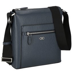 フェラガモ Ferragamo バッグ ショルダーバッグ 斜めがけショルダーバッグ 240974 757910 メンズ MEZZANOTTE ネイビー+ブラック